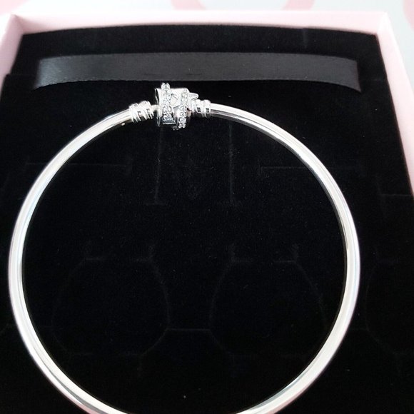 Pandora Moments Limited Edition Sterling Shooting Star Charm Bangle 592733C01-17 - Picture 4 of 9
